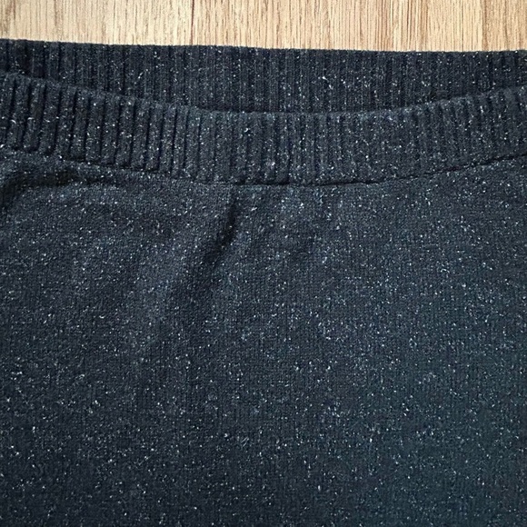 J.JILL silk/cotton alyssa sweater skirt flecked charcoal gray donegal size L - Picture 5 of 7